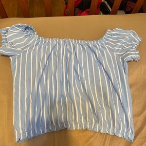 American eagle striped crop top